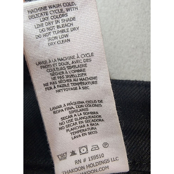 THAKOON Women's Classic‎ Cropped Jean Black Size 8 - NWOT - Picture 7 of 7